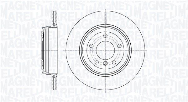 MAGNETI MARELLI Тормозной диск 361302040450